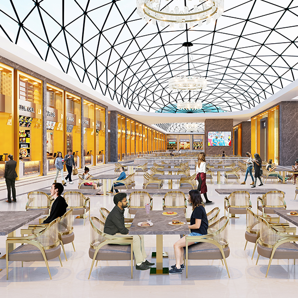 Food Court at Saya Piazza, an Upcoming Commercial projects in Noida Expressway by Saya Homes