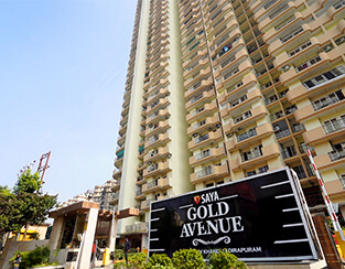 Main Entrance of Saya Gold Avenue, Offering 2/3/4 BHK Residentail Luxury Apartments in Ghaziabad