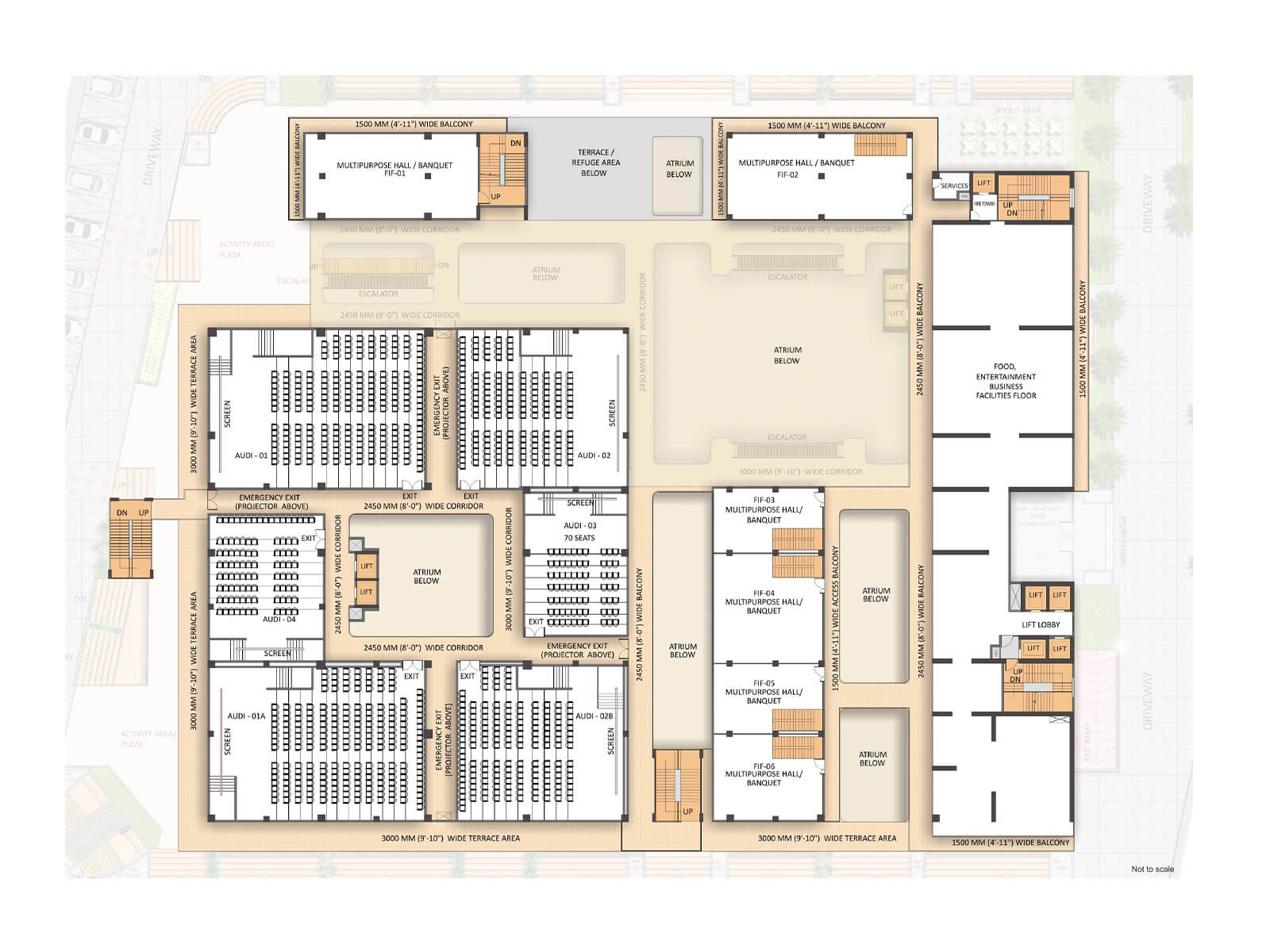 Fifth Floor Plan of Saya South X - Buy Commercial Space in Greater Noida West