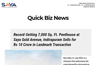 Quick Biz News - Record-Setting Penthouse Saya Gold Avenue