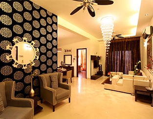 Living Room Side View at Saya Zenith - 2/3/4 BHK Luxury Properties for sale in Indirapuram Ghaziabad 